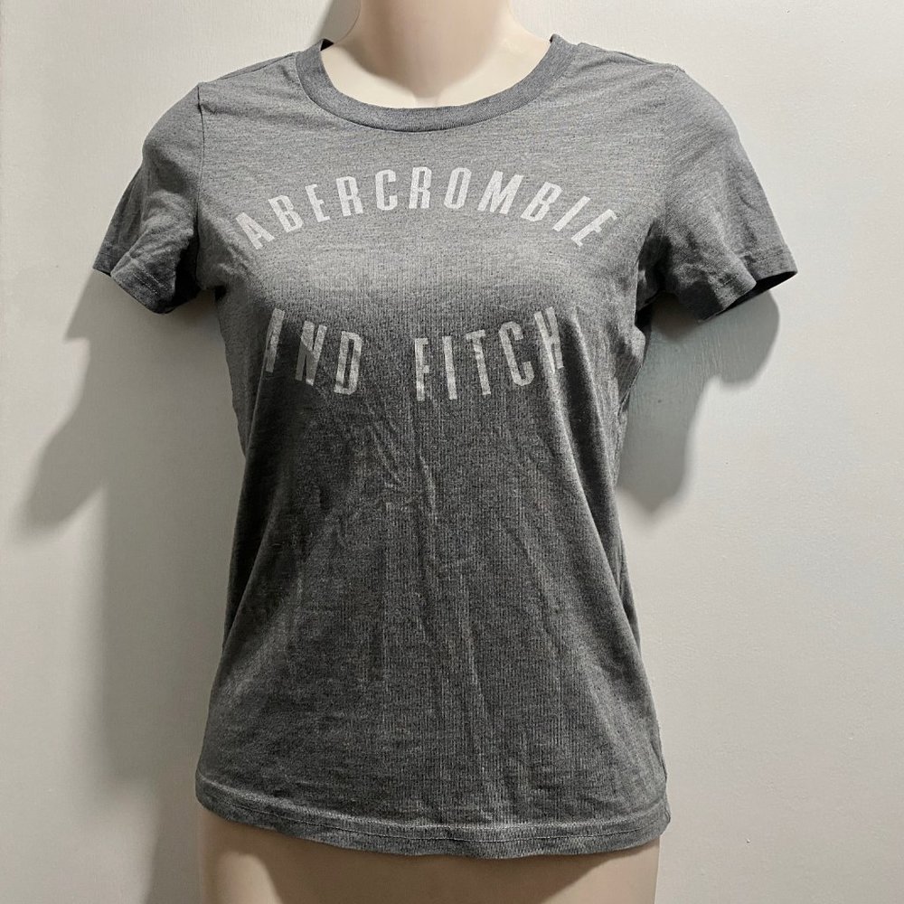 Abercrombie & Fitch Preppy Academia Y2K Semi Cropped Cap Sleeve Baby Tee Top S